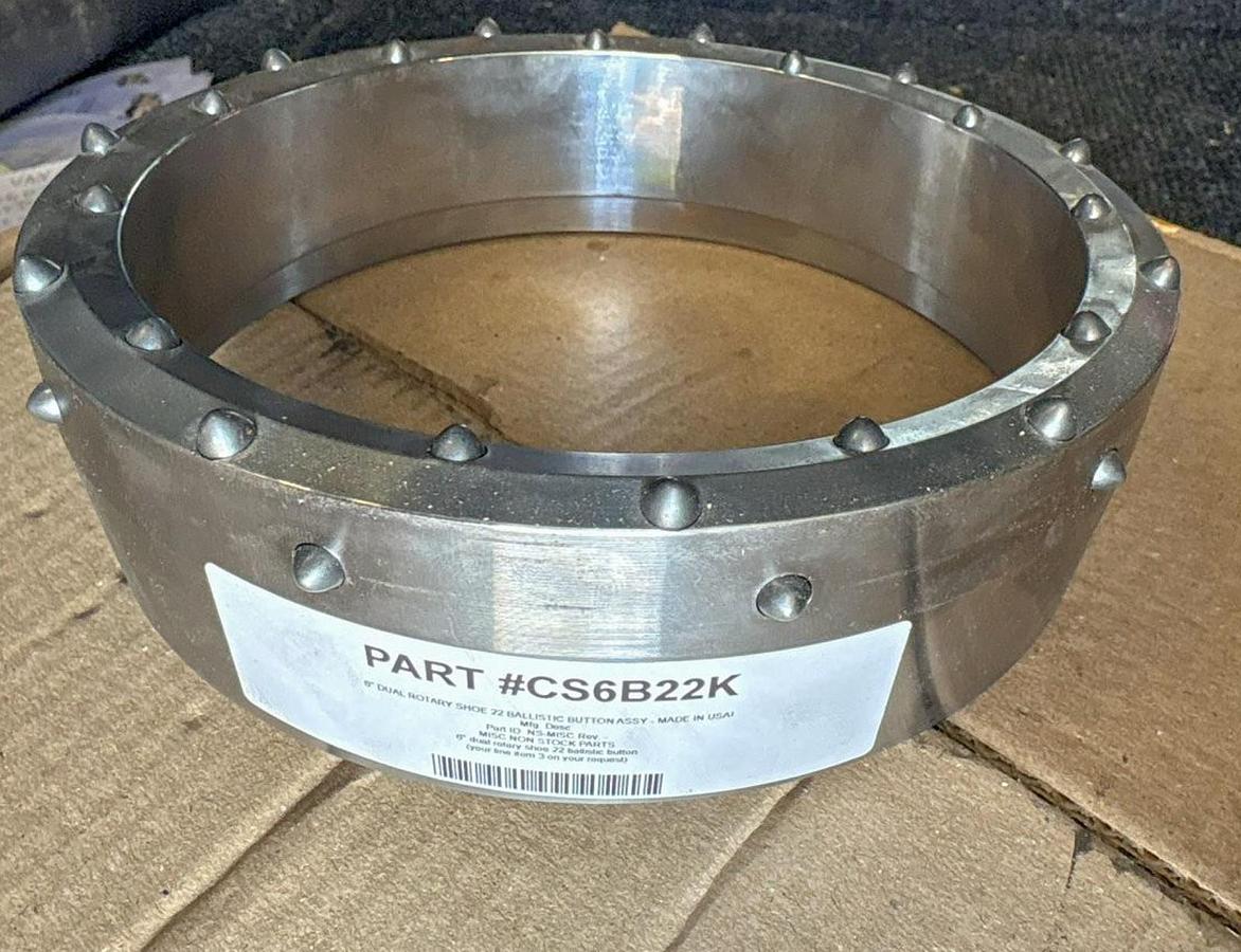 Used 6" Dual Rotary Shoe – 22 Ballistic Button Assembly