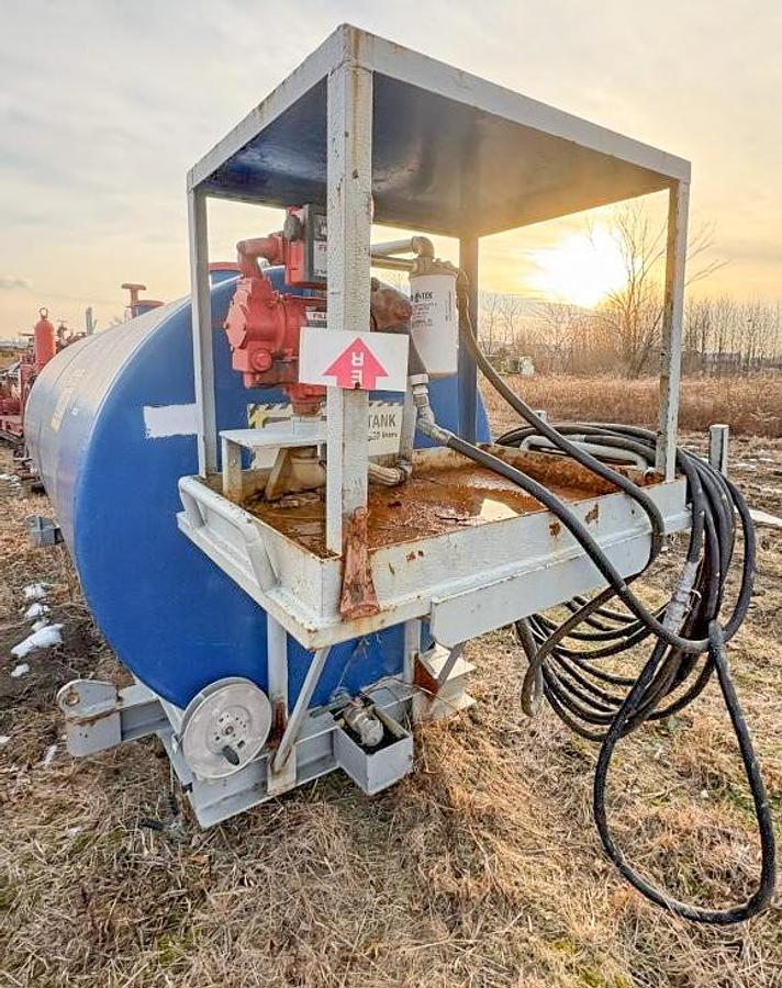 Used Skid-Mounted Diesel Fuel Tank