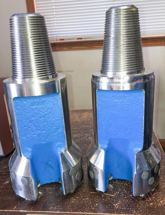 Used Trident SUPREME 6" Flat Face Carbide Button Cable Tool Drill Bit