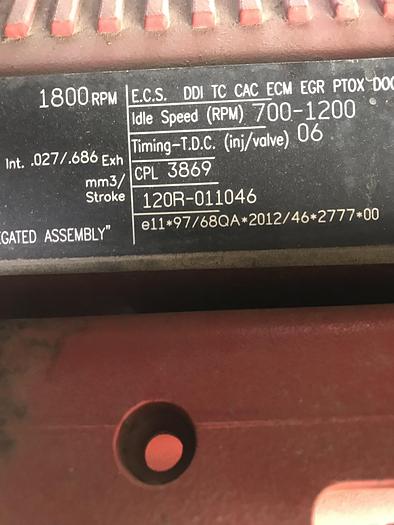 Used 2015 Cummins QSX15 Tier IV diesel engine