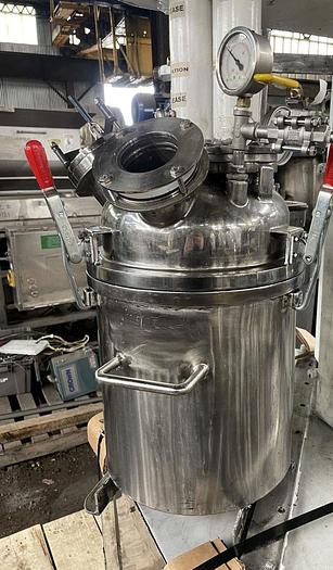 Used 3 GALLON MYERS TRIPLE SHAFT VACUUM MIXER - S/S - VACUUM - JACKETED - 2 MIX CANS