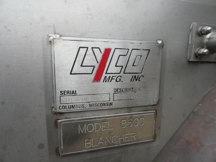 Used Lyco Chill Flow Pouch Cooler System, Md# Hydro-Flow 8600;Dual rotary chiller; 30' long with feed and discharge conveyors 