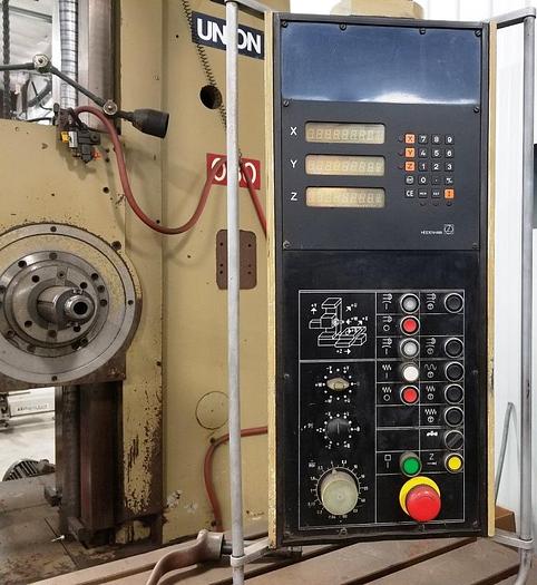 Used 4" Union Horizontal Boring Mill, X-62", Y-48" BFT 90/3, 15 HP, ID17395