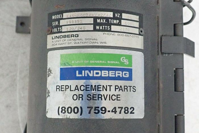 Used Lindberg Model 54S-M0024-V-2/4Z Tube Furnace