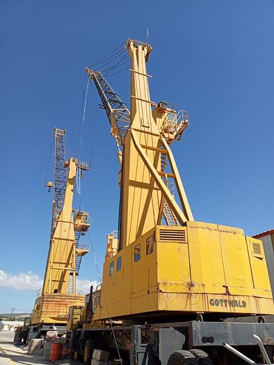Used Gottwald Harbour Crane ModelHMK 260-69 40 tonne Capacity 1995