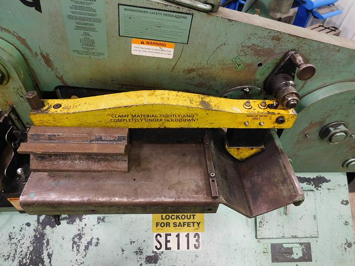 Used Piranha 90 Ton Hydraulic Ironworker P90