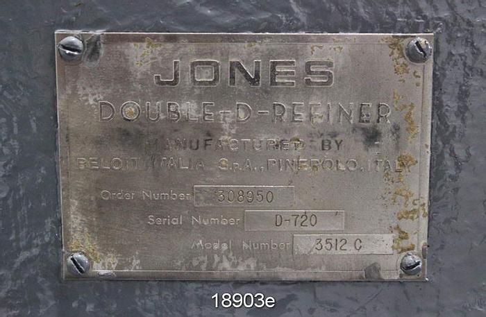 Used Beloit Jones DD3000 Double Disc Refiner, 13", Dd3312C #18903