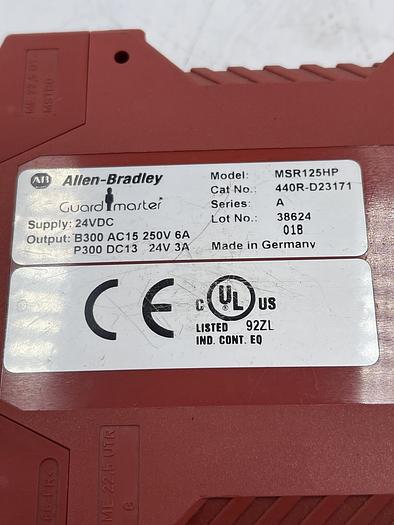 Used Allen-Bradley MSR125HP 440R-D23171