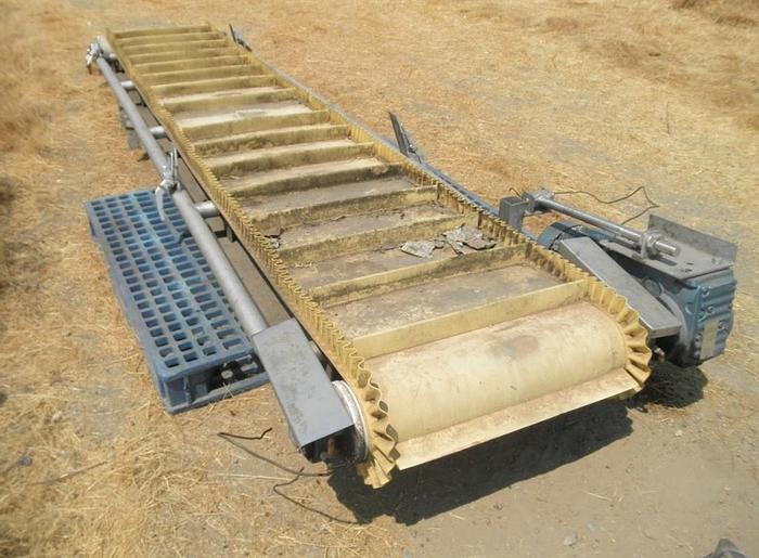 Used Conveyor, Belt, 24" x 12', S/st, Cleated, 1.5 HPConveyor, Belt, 24" x 12', S/st, Cleated, 1.5 HP #S741278