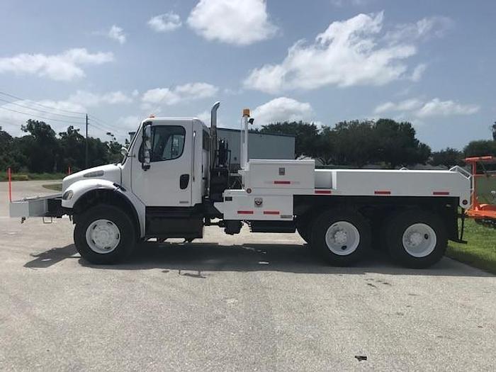 Used 2007 Freightliner M2-106 6x6 12ft Flatbed Winch Truck - C87323