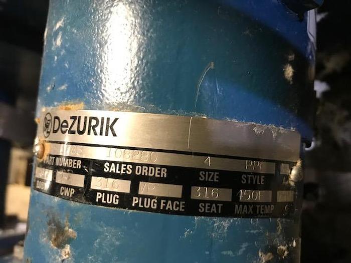 Used DEZURIK SIZE 4 PRECISION ELECTRIC CONTROL VALVE