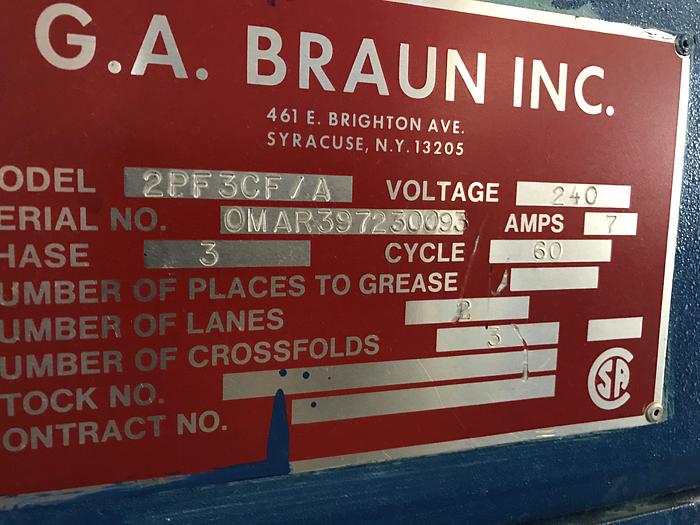 Used 1997 BRAUN 2 LANE FOLDER