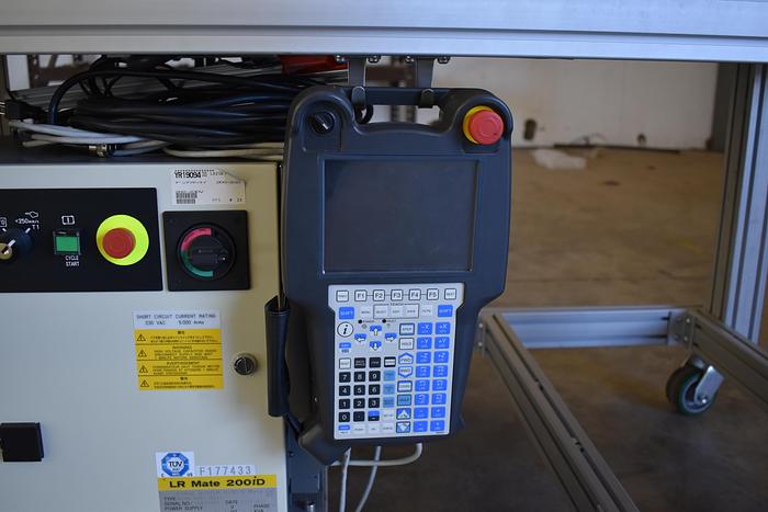Refurbished Fanuc Lr Mate 200iD/4s Industrial Robot with R30ib Controller, Training Cart, and Gripper - 2016