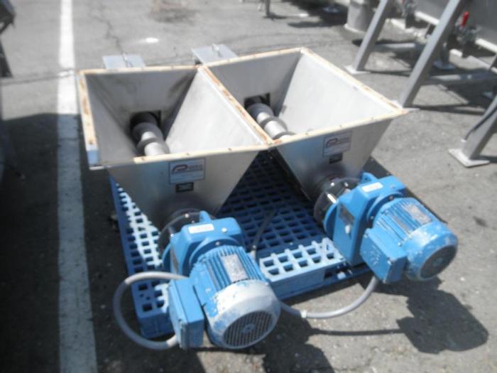 Used Bin, 175 CF, S/st, 60" X 10', Live Bin Bottom, Auger (3) #S740527