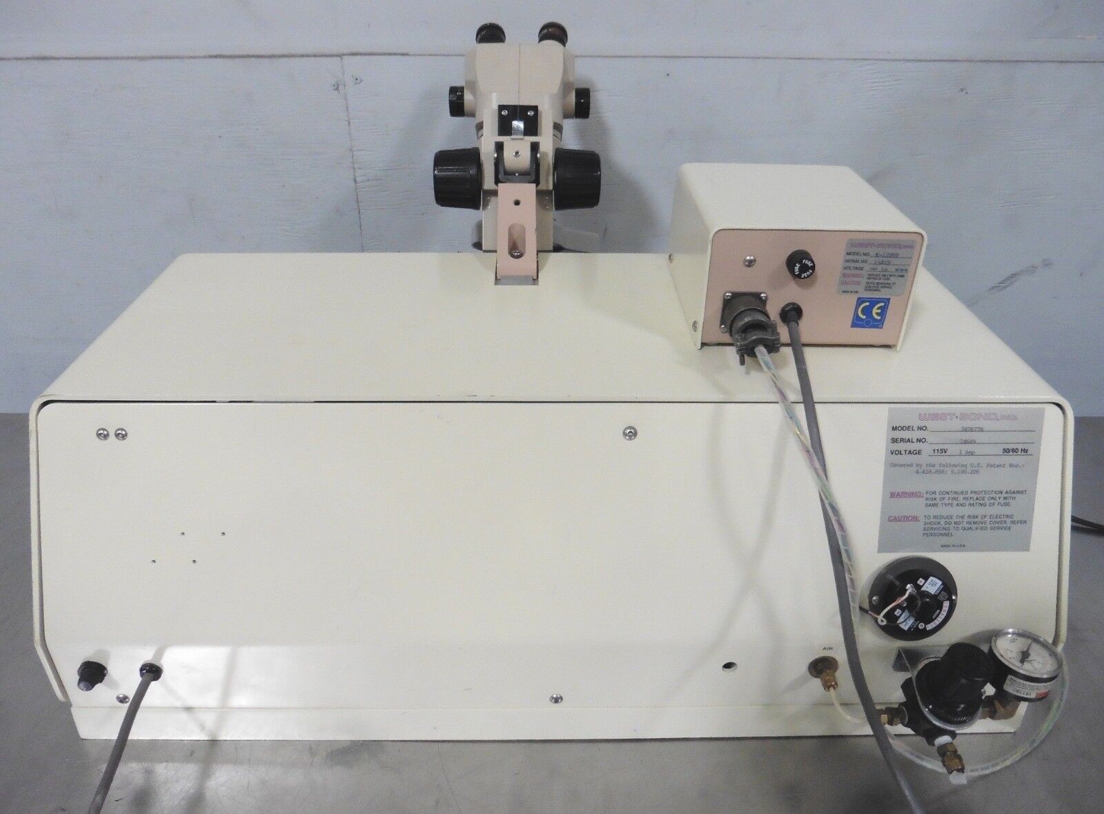 Used West-Bond 747677B Convertible Wire Bonder w/ Gold Ball Bond Head (7700B)