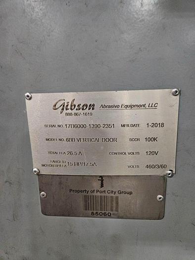 Used 2018 GIBSON 6BB VERTICAL DOOR TUMBLER SHOT BLASTER