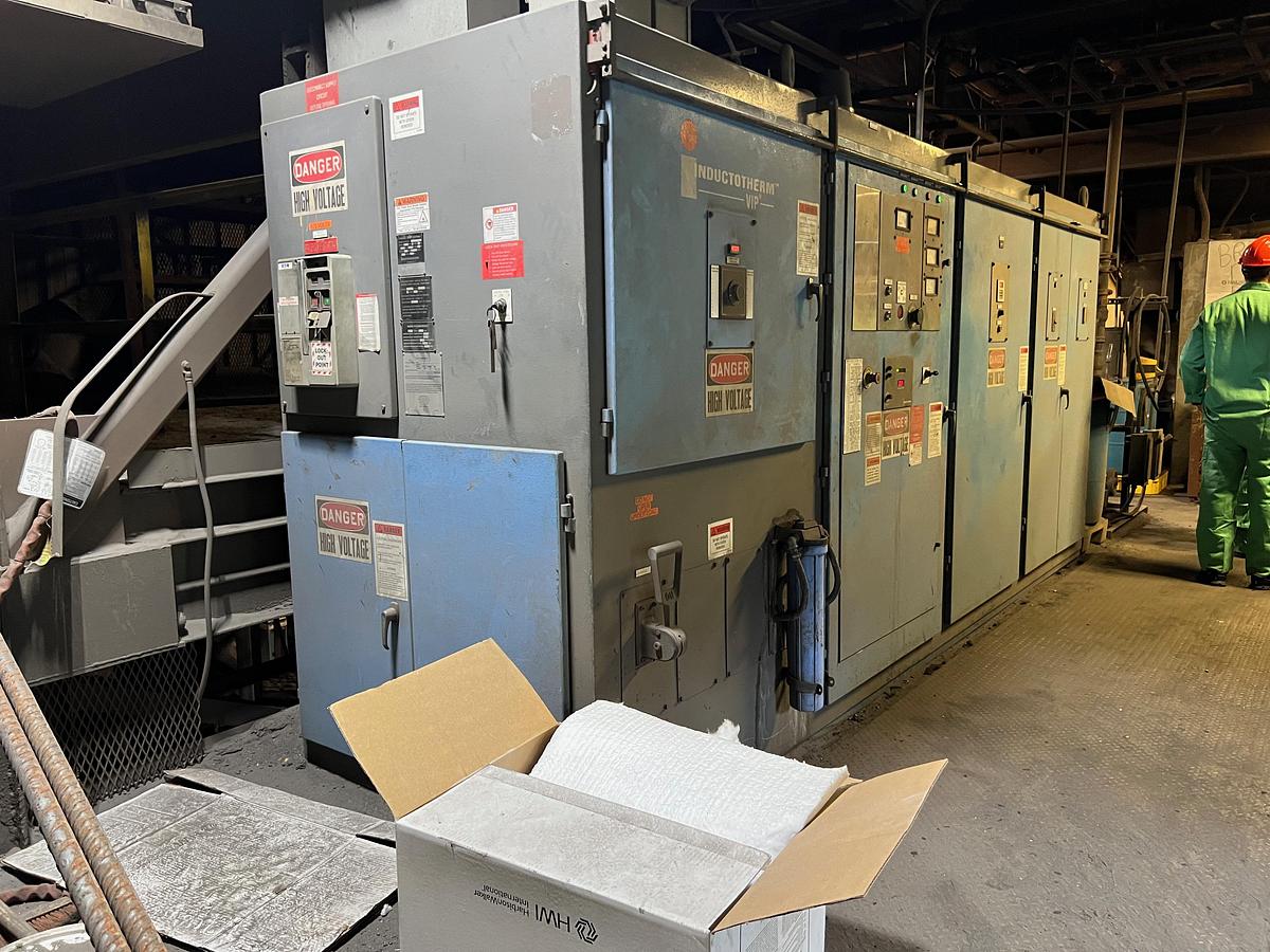 Used 2011 INDUCTOTHERM VIP 1500 KW INDUCTION MELTING FURNACE