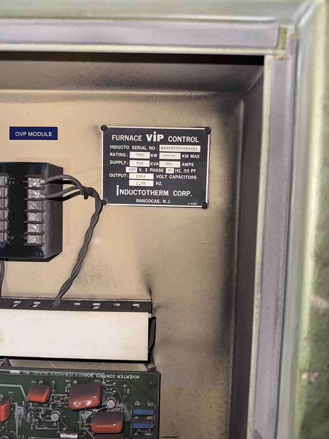 Used 1984 INDUCTOTHERM 250-10 POWER TRAK POWER SUPPLY