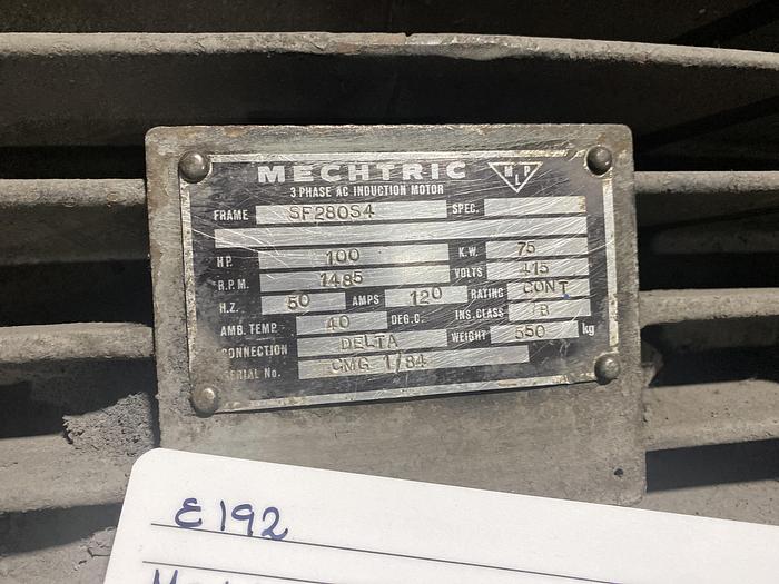 Used MECHTRIC 3PH AC INDUCTION MOTOR