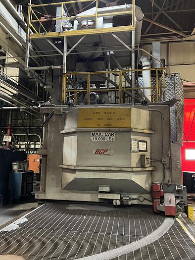 Used BCP 96" SWING TABLE ROTARY SHOT BLAST MACHINE