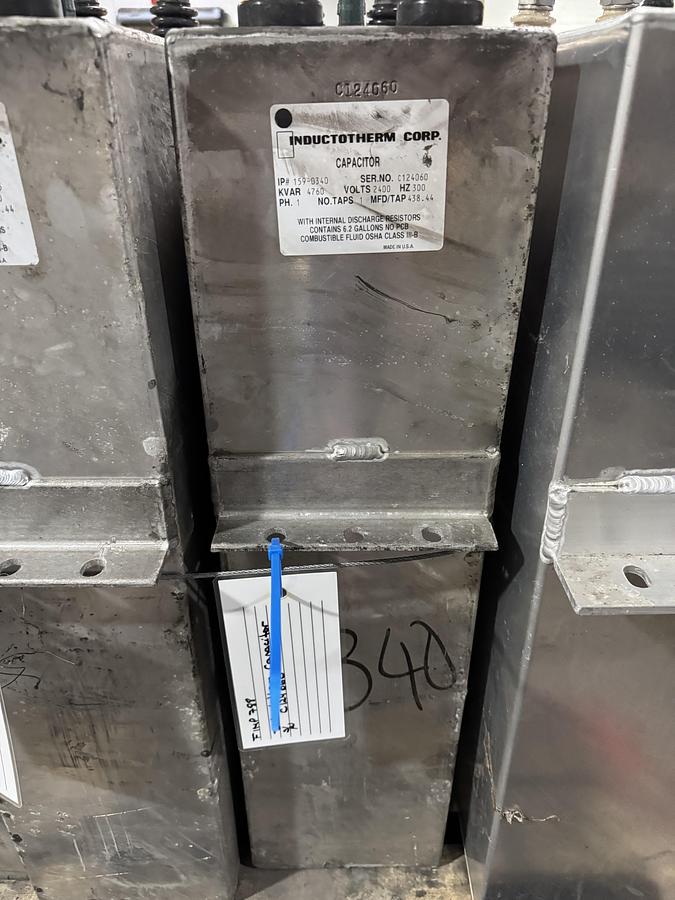 Used INDUCTOTHERM CAPACITORS