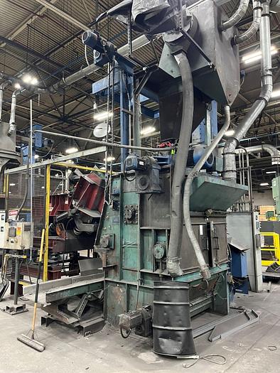 Used WHEELABRATOR 14 SUPER II TUMBLE BLAST FINISHING MACHINE