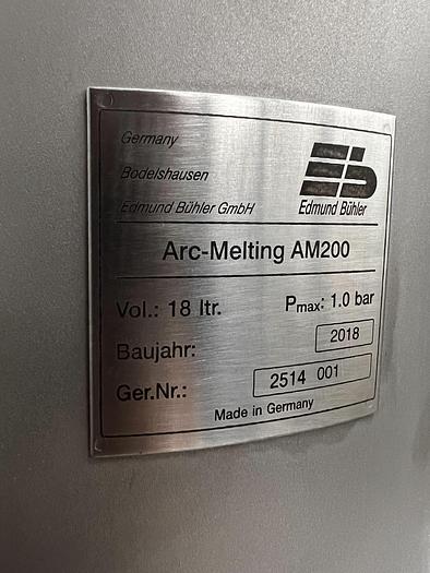 Used 2018 EDMUND BUHLER AM200 ARC MELTER