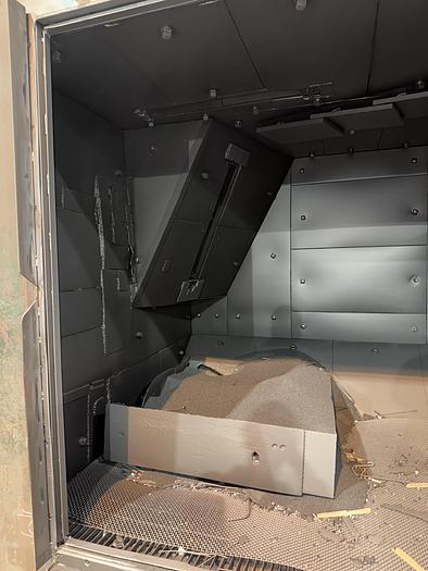 Used WHEELABRATOR 96" SWING TABLE SHOT BLAST MACHINE