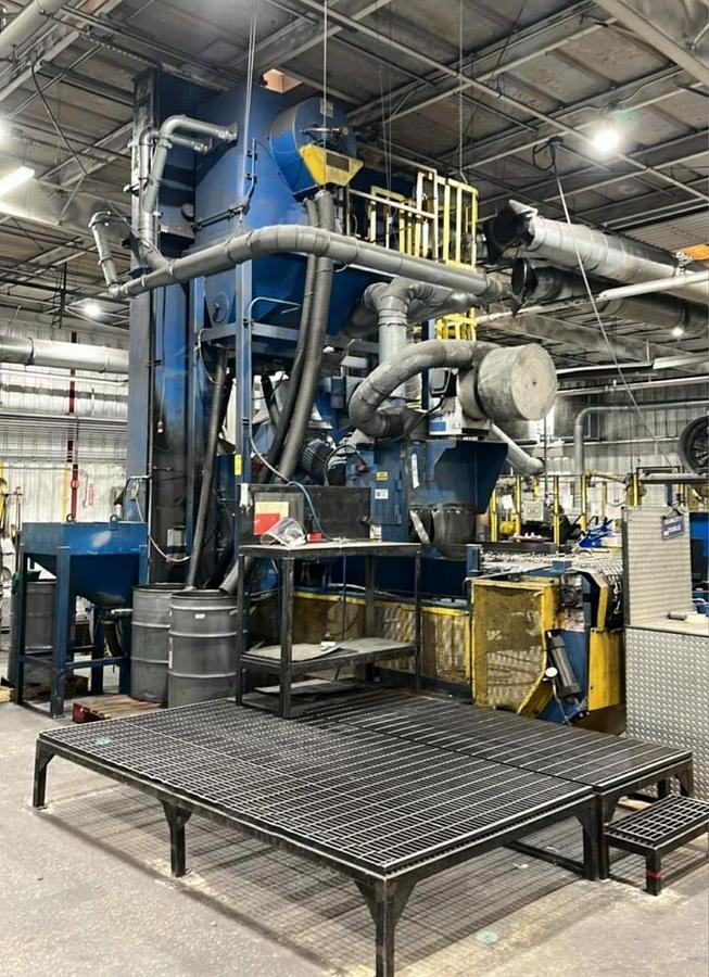 Used 2017 WHEELABRATOR 4 WHEEL CONTINUOUS MESH BLAST