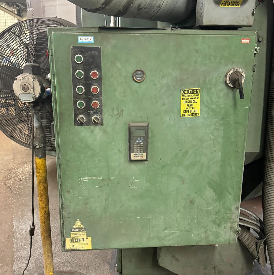 Used 2008 GOFF 3672-D SPINNER HANGER SHOT BLASTING MACHINE