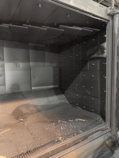 Used WHEELABRATOR 96" SWING TABLE SHOT BLAST MACHINE