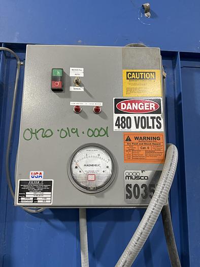 Used HYDROTRON HWF-7-110-25 WET TYPE DUST COLLECTOR