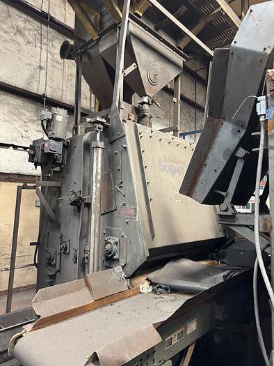 Used 2004 DELONG SUPER 14 RUBBER BELT TUMBLE BLAST MACHINE