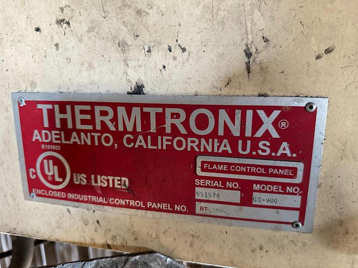 Used THERMTRONIX GAS FIRED FURNACE GS-900