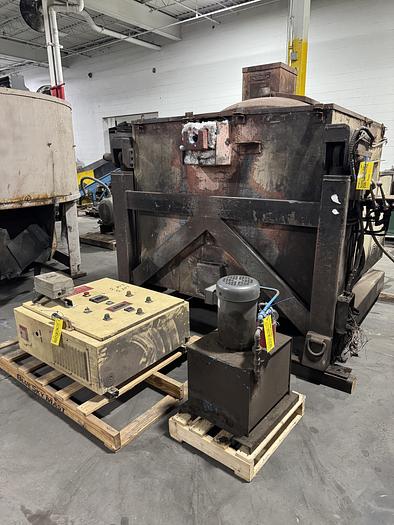 Used THERMTRONIX GAS FIRED TILTING FURNACE GT-2000