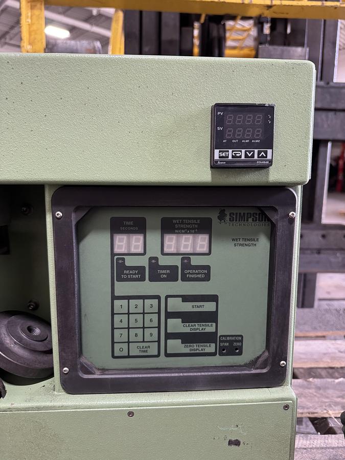 Used 2011 SIMPSON 20650G RTH WET TENSILE TESTER