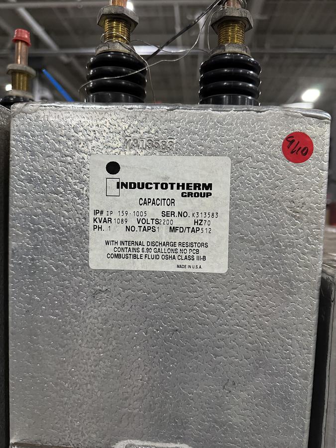 Used INDUCTOTHERM B141328 CAPACITORS