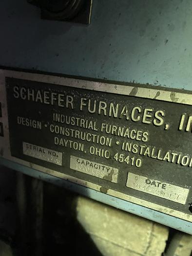 Used SCHAEFER NATURAL GAS-FIRED CRUCIBLE MELTING FURNACE