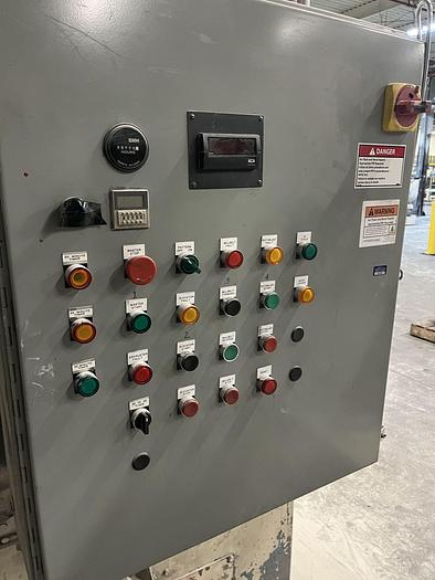 Used WHEELABRATOR BARREL TUMBLE BLAST MACHINE