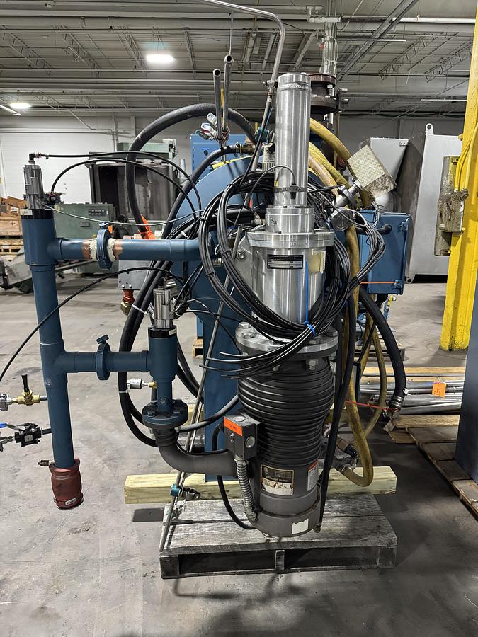 Used AJAX / ADVANCED VACUUM SYSTEMS VIM 5-17/25 INDUCTION MELTING VACUUM FURNACE