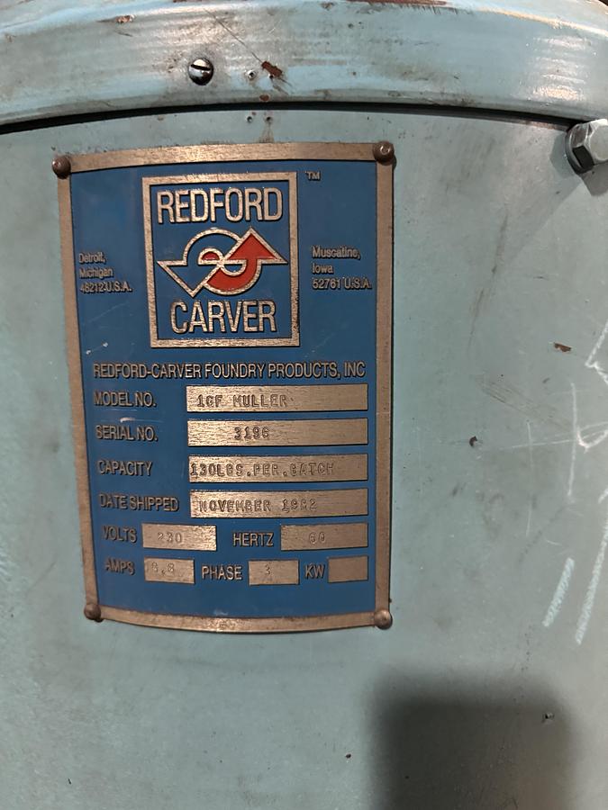 Used REDFORD/CARVER 1 GF
