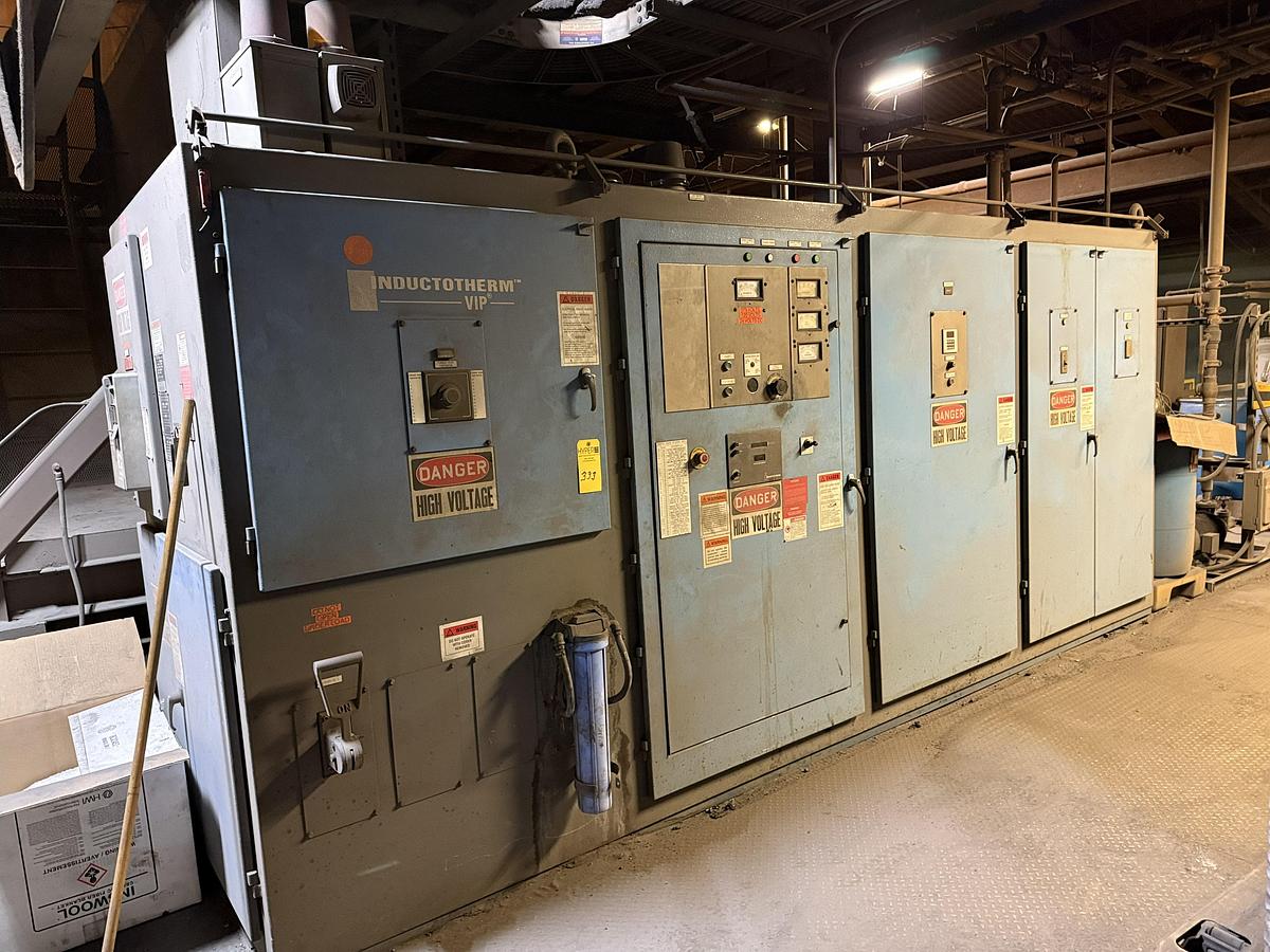 Used 2011 INDUCTOTHERM VIP 1500 KW INDUCTION MELTING FURNACE