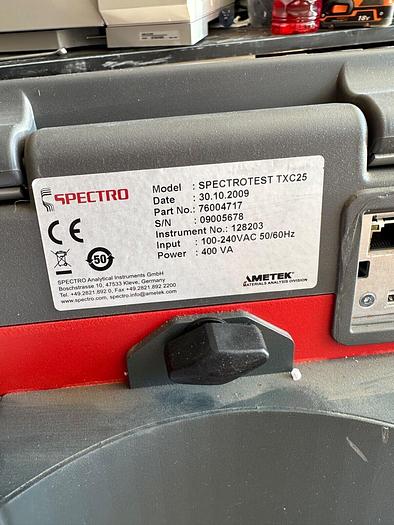 Used 2009 SPECTROTEST TXC 25 METAL ANALYZER