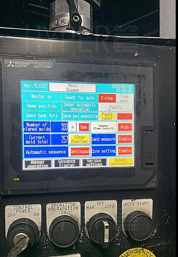 Used 2014 SINTO FDNX-1R FLASKLESS MOLDING MACHINE