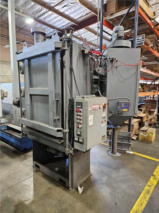 Used CARDINAL 3 WHEEL 36" TABLE TYPE BLAST CABINET