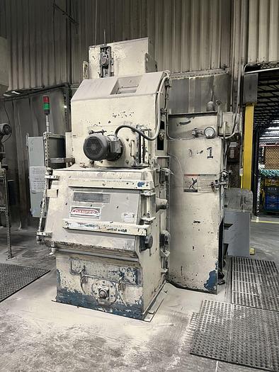 Used WHEELABRATOR BARREL TUMBLE BLAST MACHINE