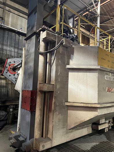 Used BCP 96" SWING TABLE ROTARY SHOT BLAST MACHINE
