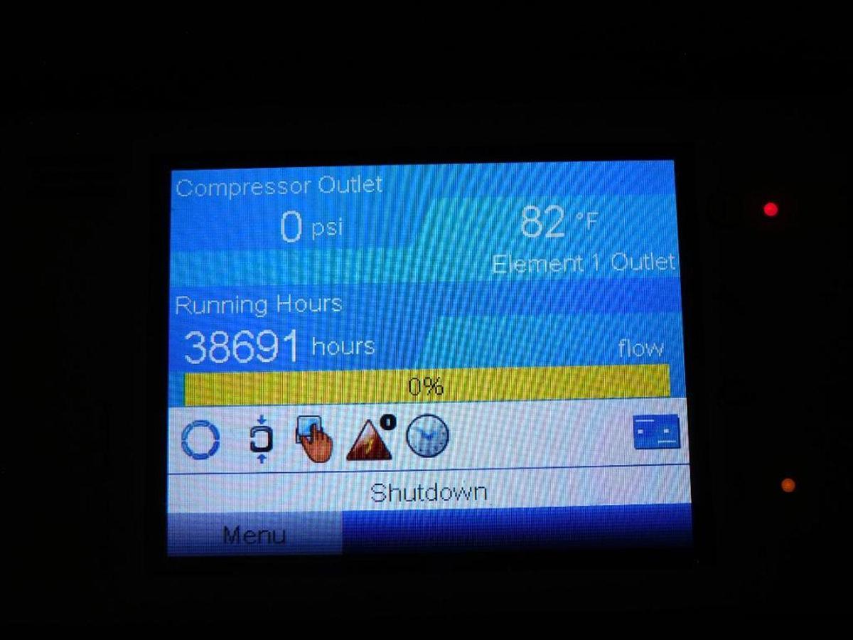 Used 2016 ATLAS COPCO GA160VSD ROTARY SCREW AIR COMPRESSOR