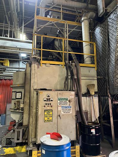 Used BCP 96" SWING TABLE ROTARY SHOT BLAST MACHINE
