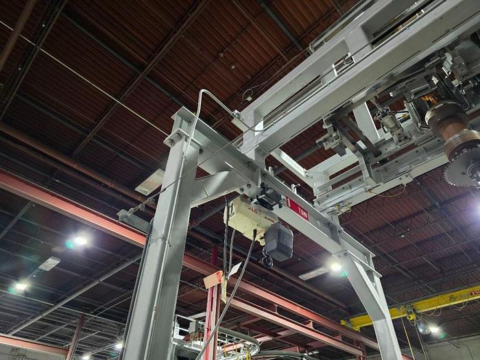 Used 2014 SINTO 5 WHEEL SPINNER HANGER SHOT BLAST